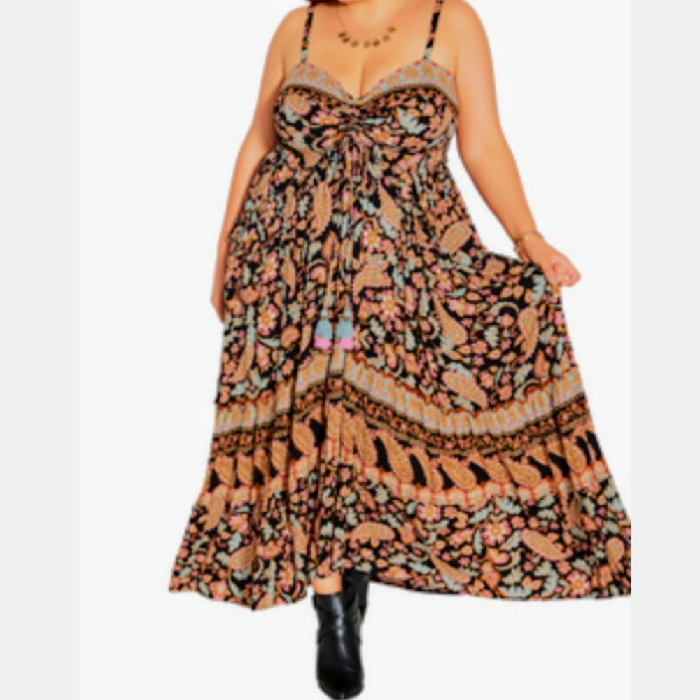 Maxi Paisley Love Dress